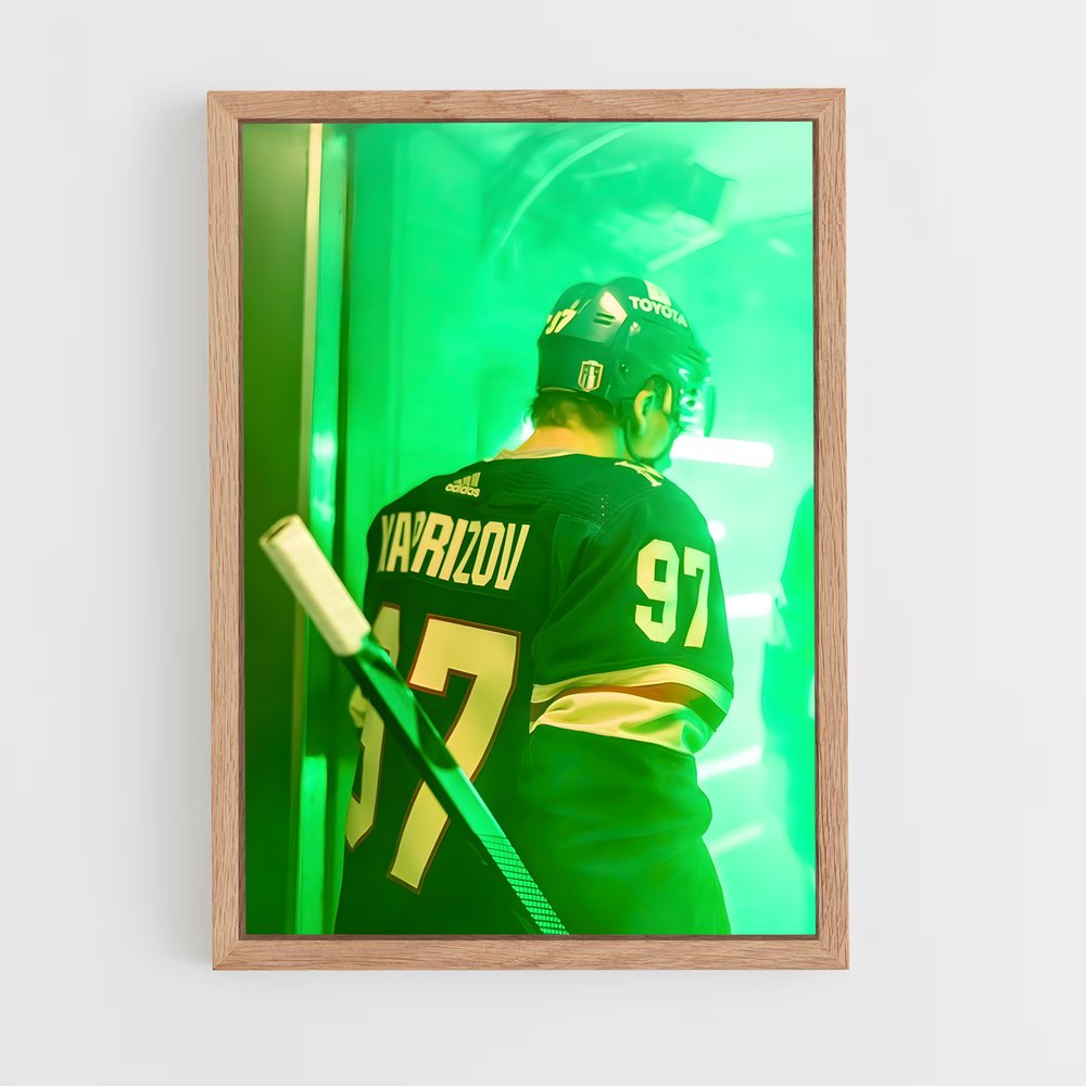 Poster Kaprizov en Action – affiche Hockey sur glace (vue 4)